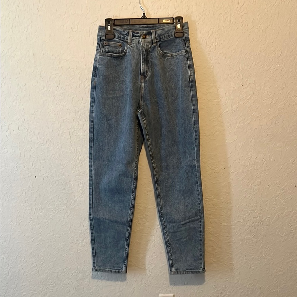 Women's Blue Straight Leg Jeans